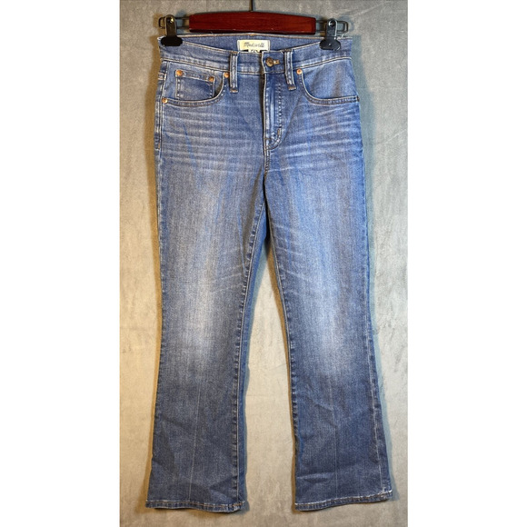 Madewell Jeans Womens 25 Cali Demi Boot‎ Medium Wash Denim Casual - Picture 1 of 6
